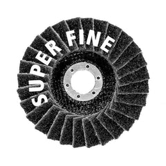 Makita - 100mm x 16mm SURFACE CONDITIONING FLAP DISC - SUPER Fine Black - AngleD | B-40749