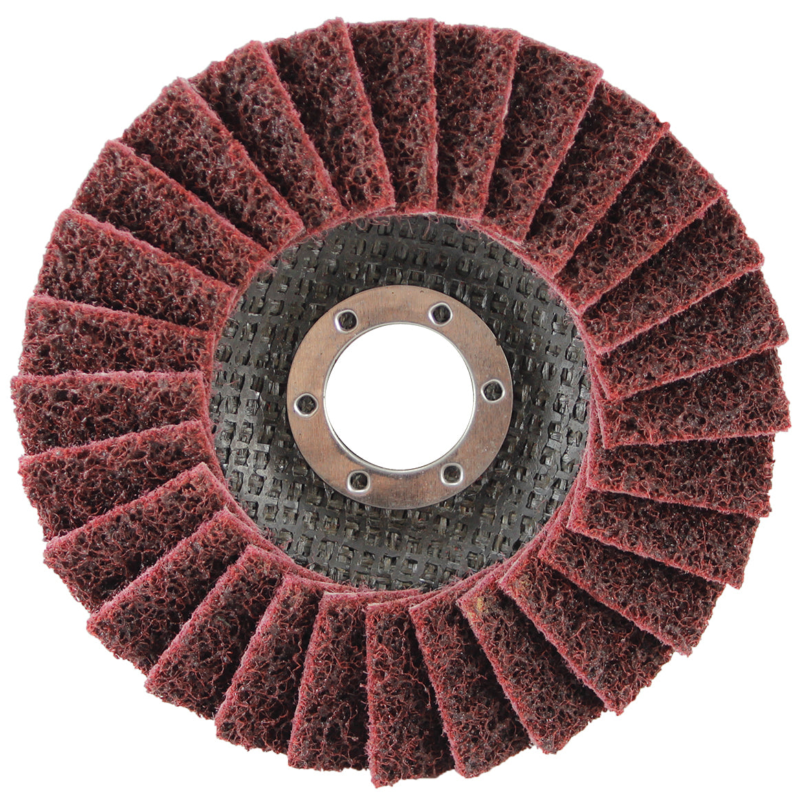 Makita Grinding & Cutting 125mm X 22.23mm Surface Conditioning Flap Disc - Medium Red - Angled  | SKU  B-40808