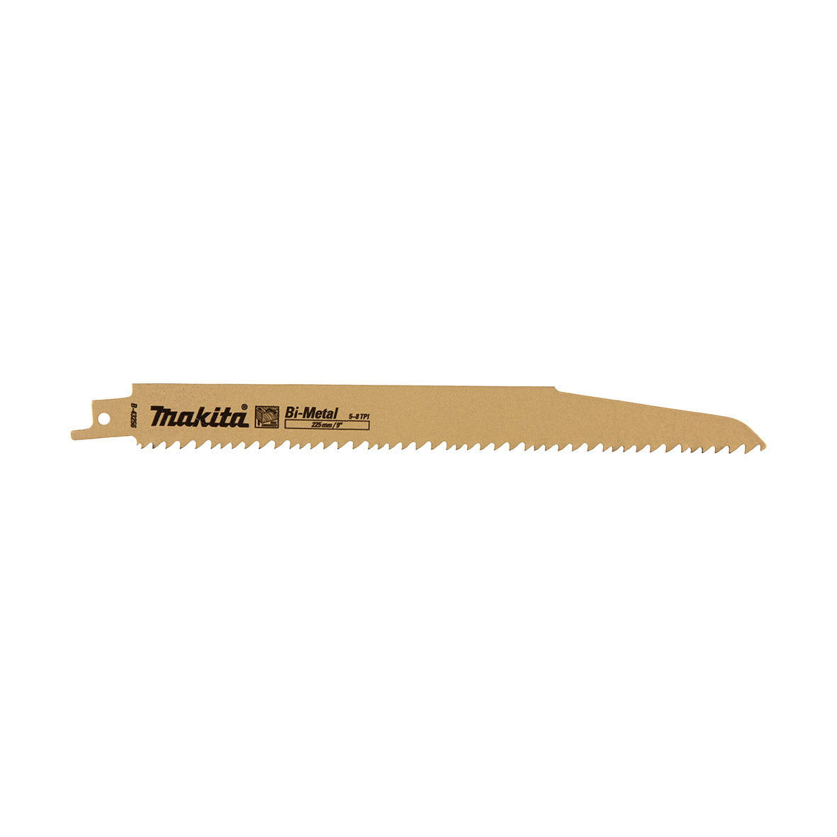makita recipro saw recipro blade bi metal 225 mmx1 6 mmx5 8tpi 2pk wood nails | SKU B-43256-2