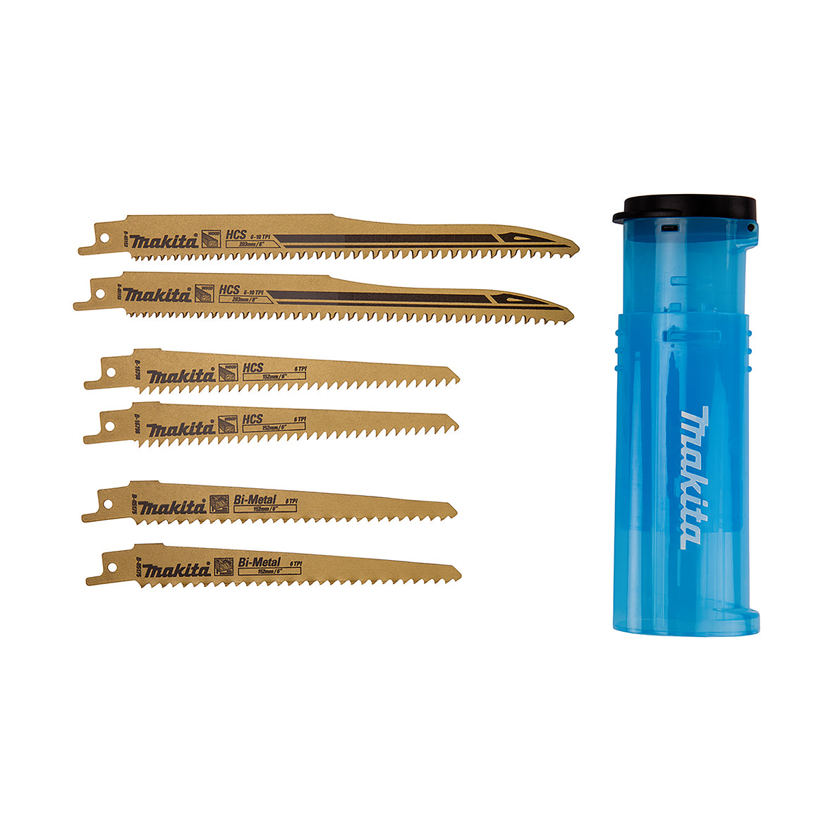 Makita Recipro Saw Recipro Blade Wood Combination Set - 6Pk / Tube| SKU B-44432