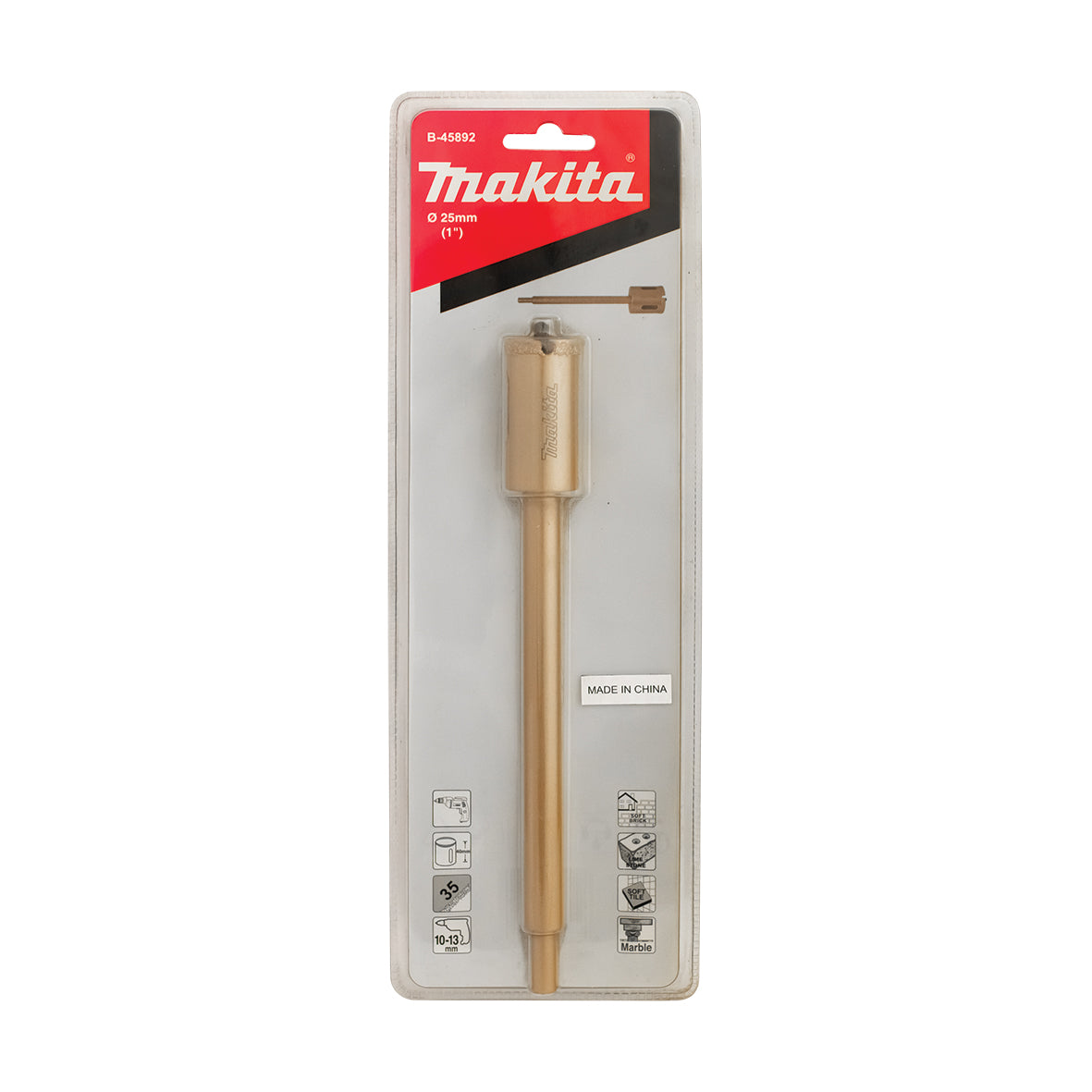 Makita Drilling ACC 25mm Vacuum Brazed Diamond Hole Saw Set  | B-45892