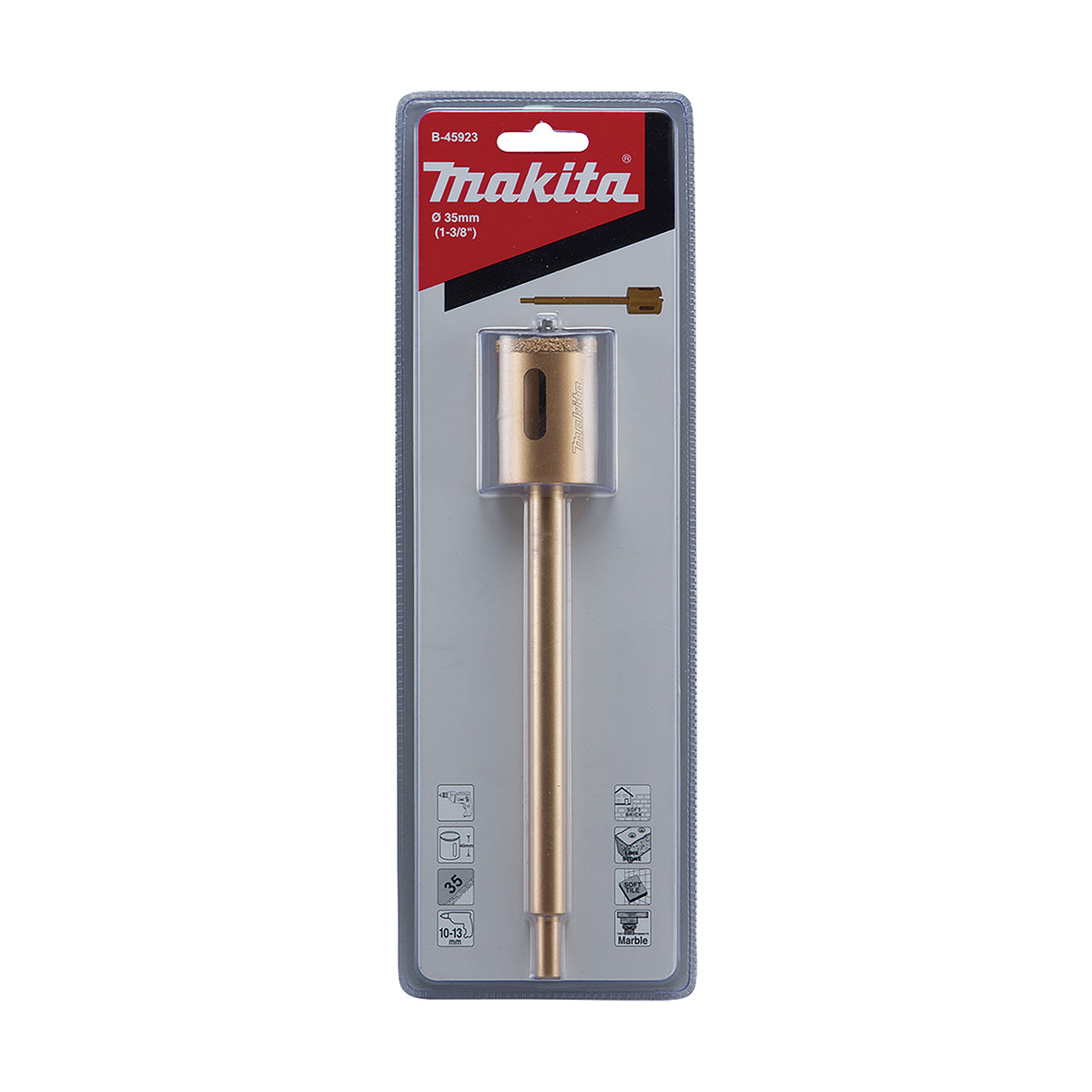 Makita Drilling ACC 35mm Vacuum Brazed Diamond Hole Saw Set  | B-45923