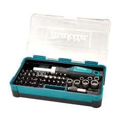 Makita Driving Acc 47pc Ratchet Handle & Screwdriver Bit Set | SKU B-46224