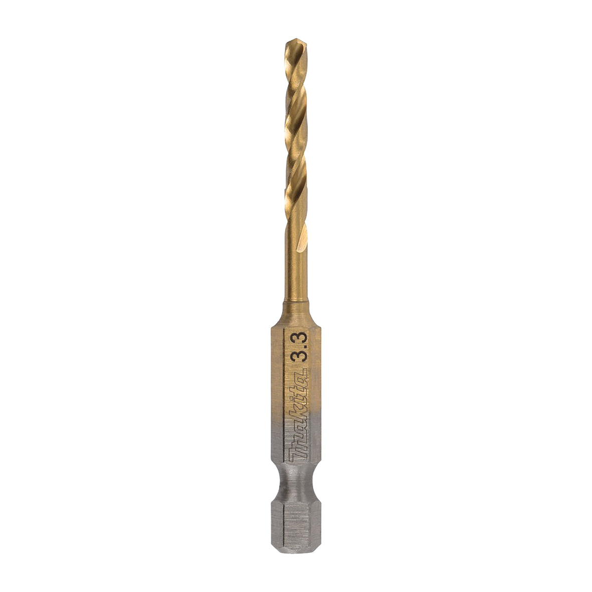 Makita Drilling Acc Hss-Tin G-Series Metal Drill Bit 3.3 X 70mm - 1/4" Hex Drive - Elite  | B-50902