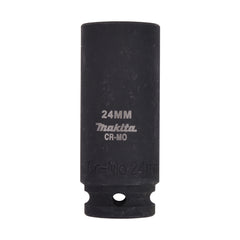 Makita Fastening Acc Impact Socket 24 X 81.5mm 1/2" Square Drive | SKU B-52261