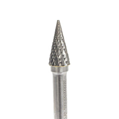 Makita Grinding & Cutting 3/8" X 3/4" - 1/4" Shank - Pointed Cone Tc Burr Diamond Cut - 10Pk  | SKU  B-53095-10