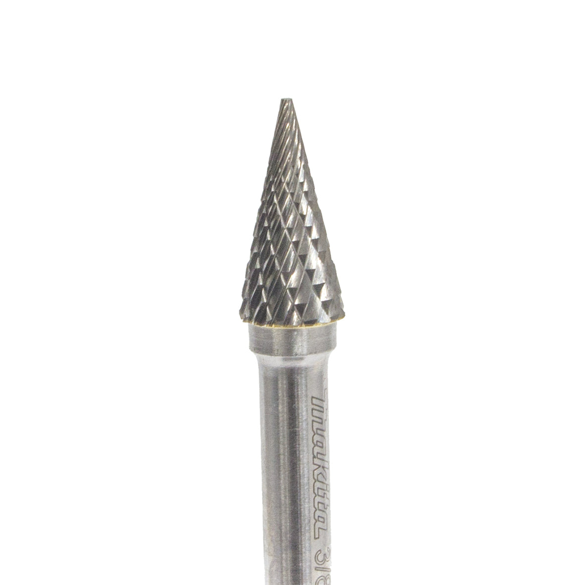 Makita Grinding & Cutting 3/8" X 3/4" - 1/4" Shank - Pointed Cone Tc Burr Diamond Cut - 1Pc  | SKU  B-53095