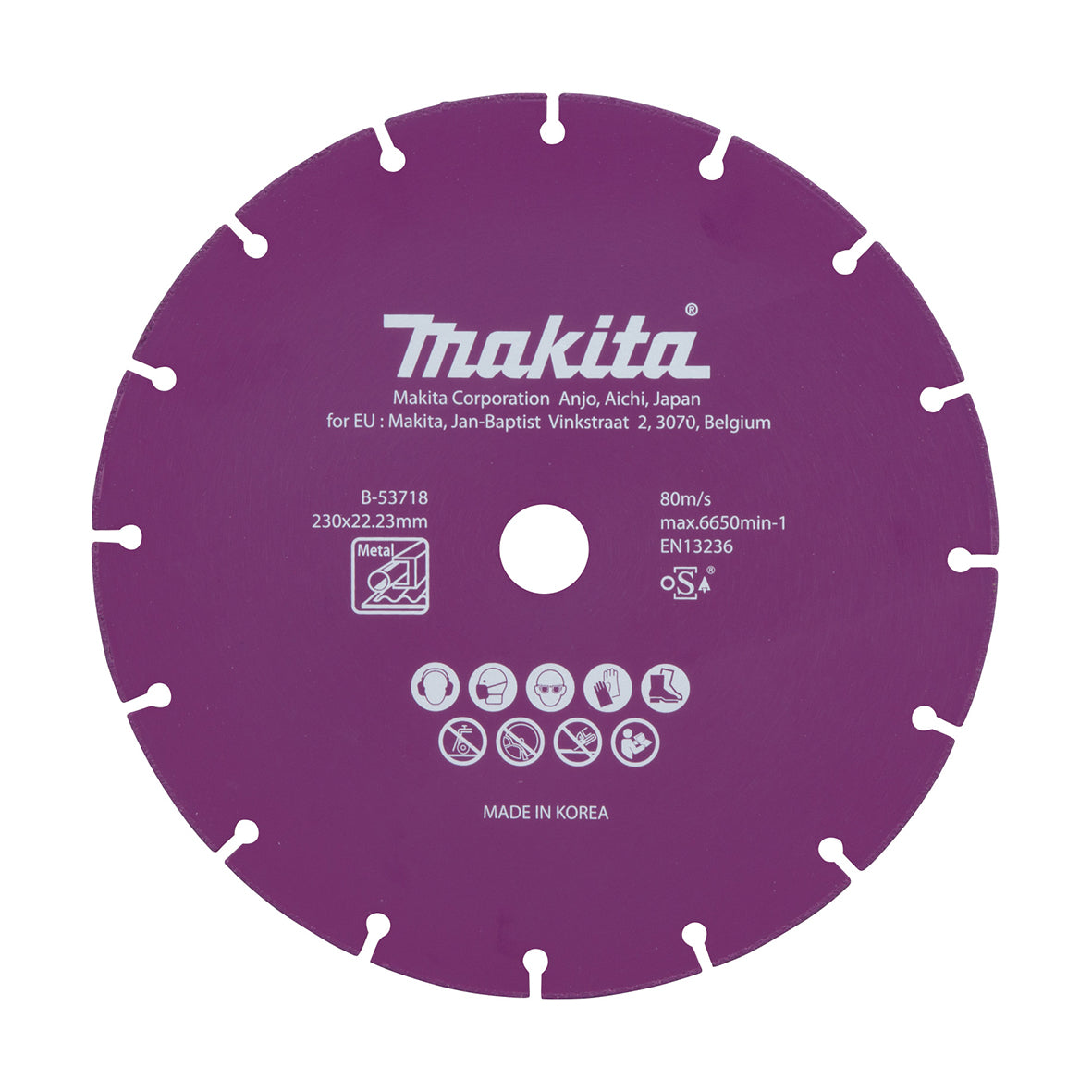 Makita Diamond Blades 230mm Multimak Diamond Blade Seg Vac Braze 22.23mm X 1.6mm  | SKU B-53718