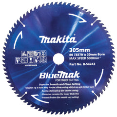 Makita Accessories - Bluemak TCT Saw Blade 305mm x 30/25.4 x 80T | B-54243