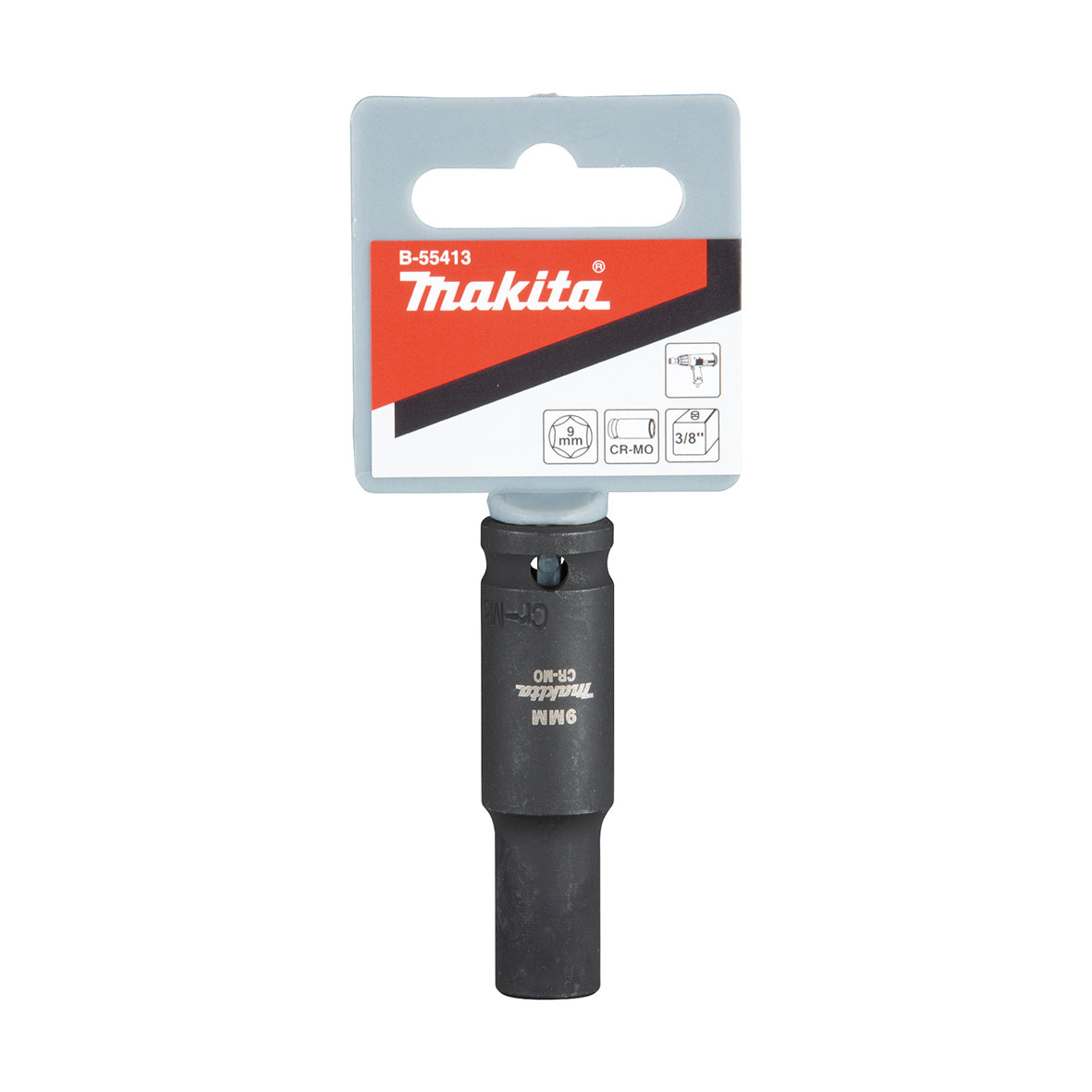 Makita Driving Acc Impact Socket 9 X 63mm - 3/8 Square Drive | SKU B-55413