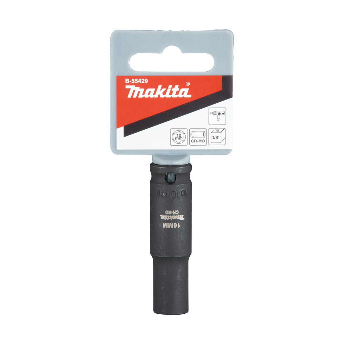 Makita Driving Acc Impact Socket 10 X 63mm - 3/8 Square Drive | SKU B-55429