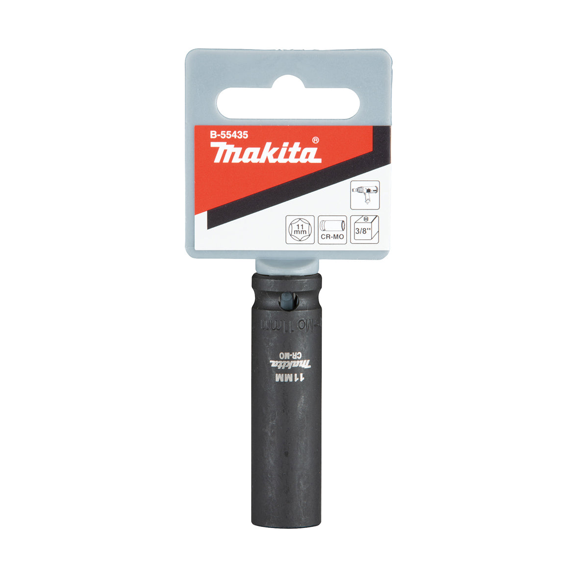 Makita Driving Acc Impact Socket 11 X 63mm - 3/8 Square Drive | SKU B-55435