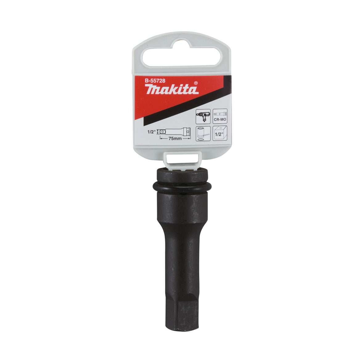 Makita - Fastening Acc Impact Socket Extension 75mm 1/2 Square Drive | B-55728