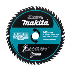 Makita Sawing Efficut Wood Tct Saw Blade 165mm X 20 X 56T | SKU B-57358