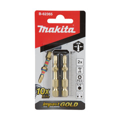Makita Driving ACC Pz2 X 50mm Super Slim Screwdriver Bit 2Pk SKU B-62365