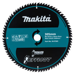 Makita Sawing Efficut Wood Tct Saw Blade 305mm X 30/25.4 X 80T | SKU B-67365