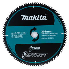 Makita Sawing Efficut Wood Tct Saw Blade 305mm X 30/25.4 X 100T | SKU B-67371