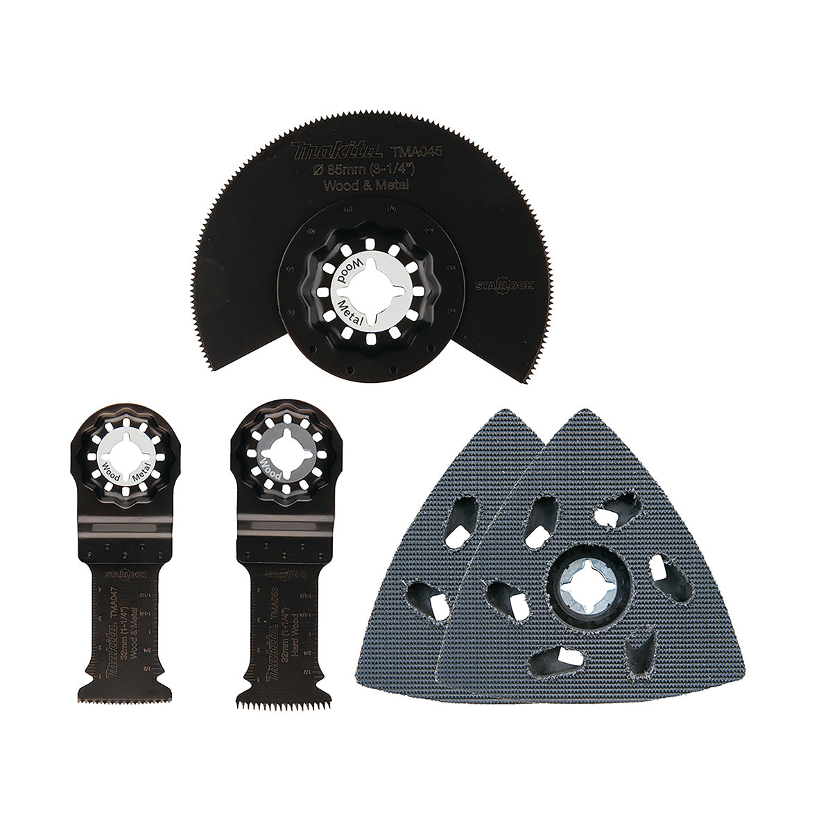 Makita Multi Tool Acc Starlock Carbide 100# Triangle Sanding Plate 90mm - TMA086  | SKU B-69820