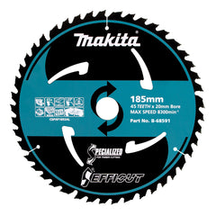 Makita Sawing Efficut Wood Tct Saw Blade 185mm X 20 X 45T | SKU B-68591