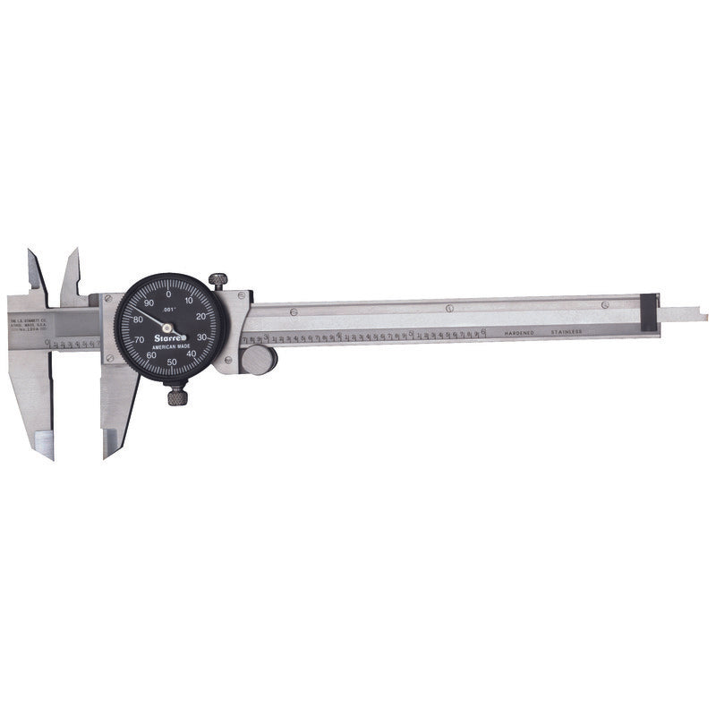 Starrett - DIAL CALIPER- BLACK FACE- 0-6 | B120A-6