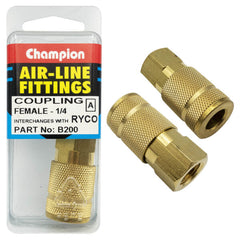 Champion - 1/4" FEMALE COUPLING | B200