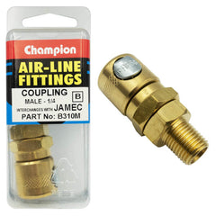 Champion - 1/4" MALE BRASS "AS" SERIES COUPLING | B310M