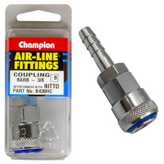 Champion - 3/8" HOSE BARB COUPLING | B430HC