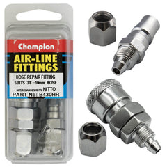 Champion - 3/8" - 10mm Air Hose Fitting Nitto Style Repair Coupler | B430HR