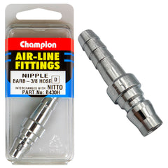 Champion - 3/8" HOSE BARB NIPPLES | B430H