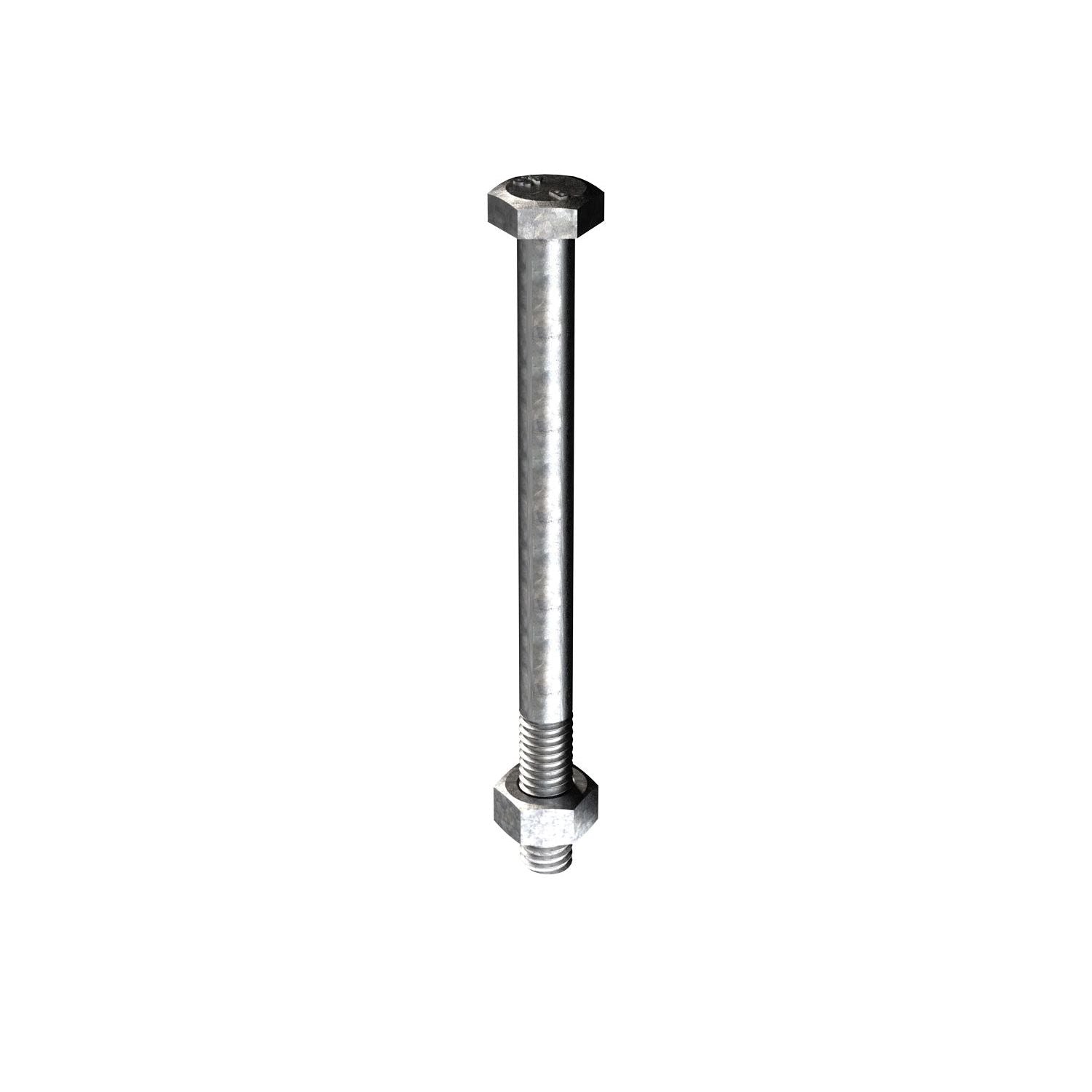 Bremick - Grade 4.6 ISO Bolt & Nut Galvanised M6 x 75mm (Box of 150)