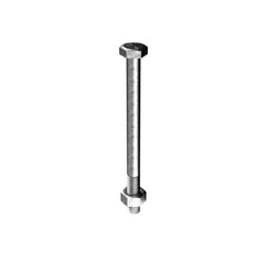 Bremick - Grade 4.6 ISO Bolt & Nut Galvanised M6 x 75mm (Box of 150)