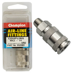 Champion -  1/4" MALE BRASS "AR" SERIES COUPLING | B520MC