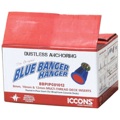 ICCONS® - Blue Banger Hanger Timber Deck Insert M8, M10 & M12 | BBPIP081012 100 pcs