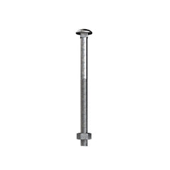 Bremick - Cup Head ISO Bolt & Nut Galvanised M6 x 90mm (Box of 150)