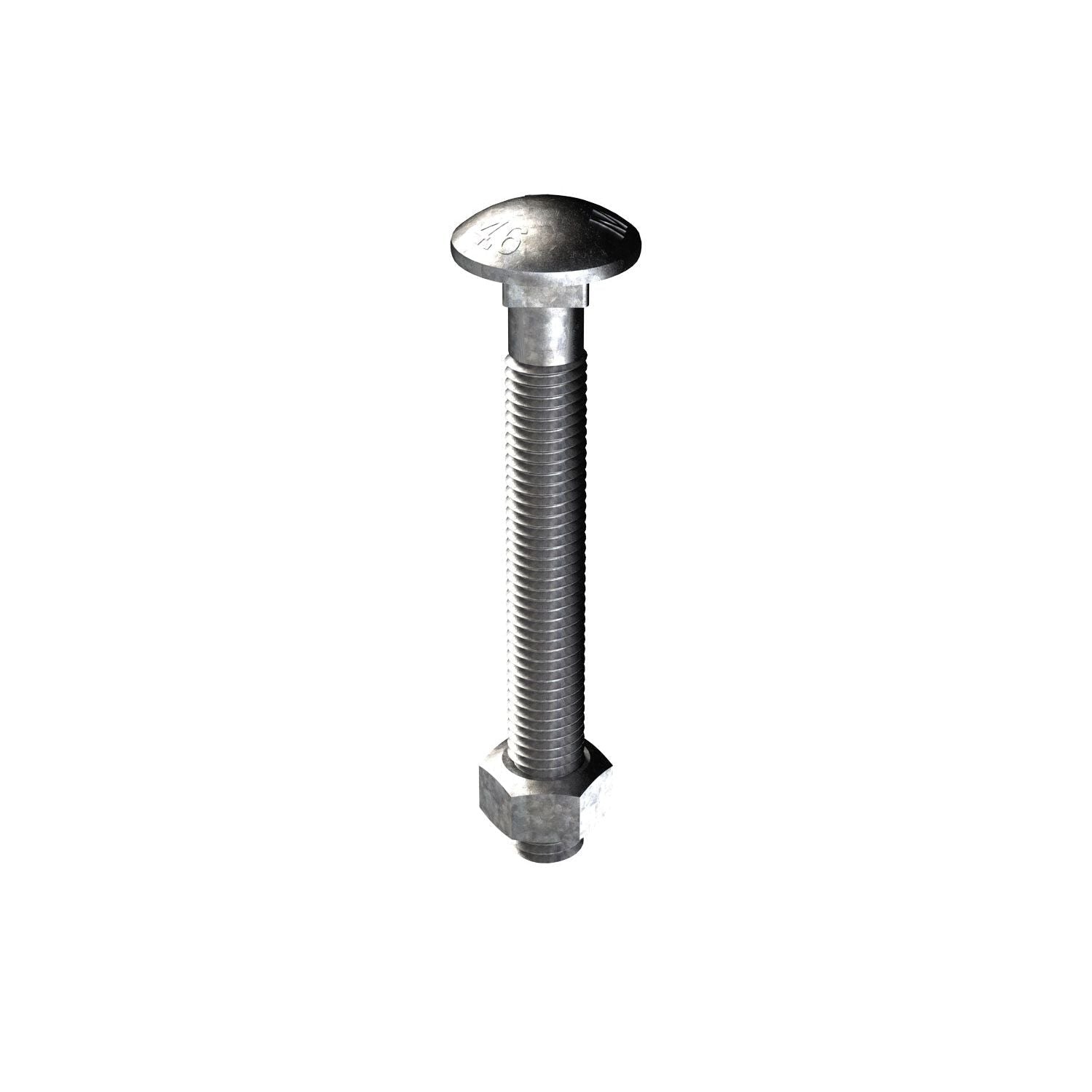 Bremick - Cup Head ISO Bolt & Nut Galvanised M12 x 100mm (Box of 100)