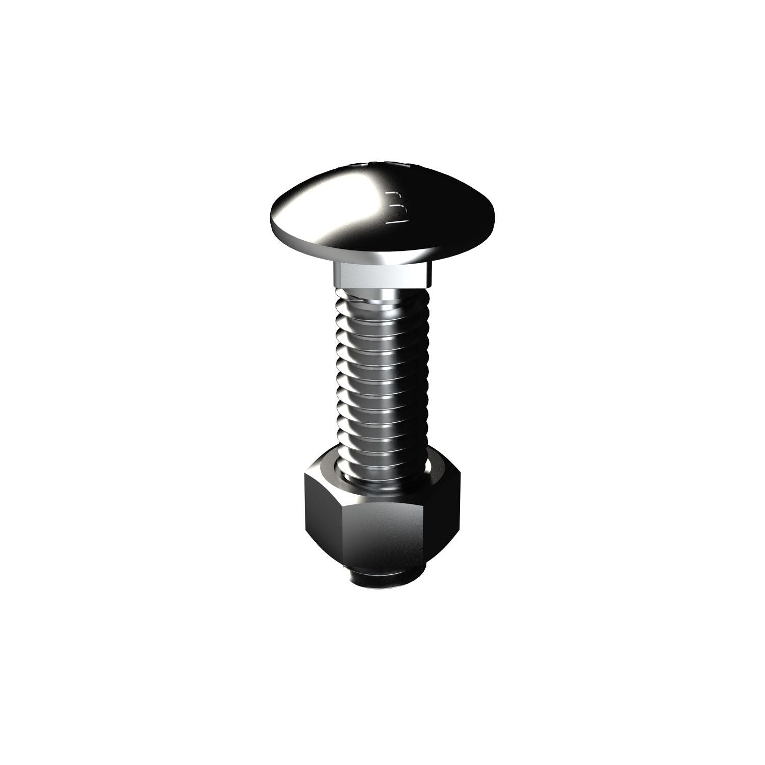 Bremick - Cup Head BSW Bolt & Nut Zinc 1/2" x 2" (Box of 25)