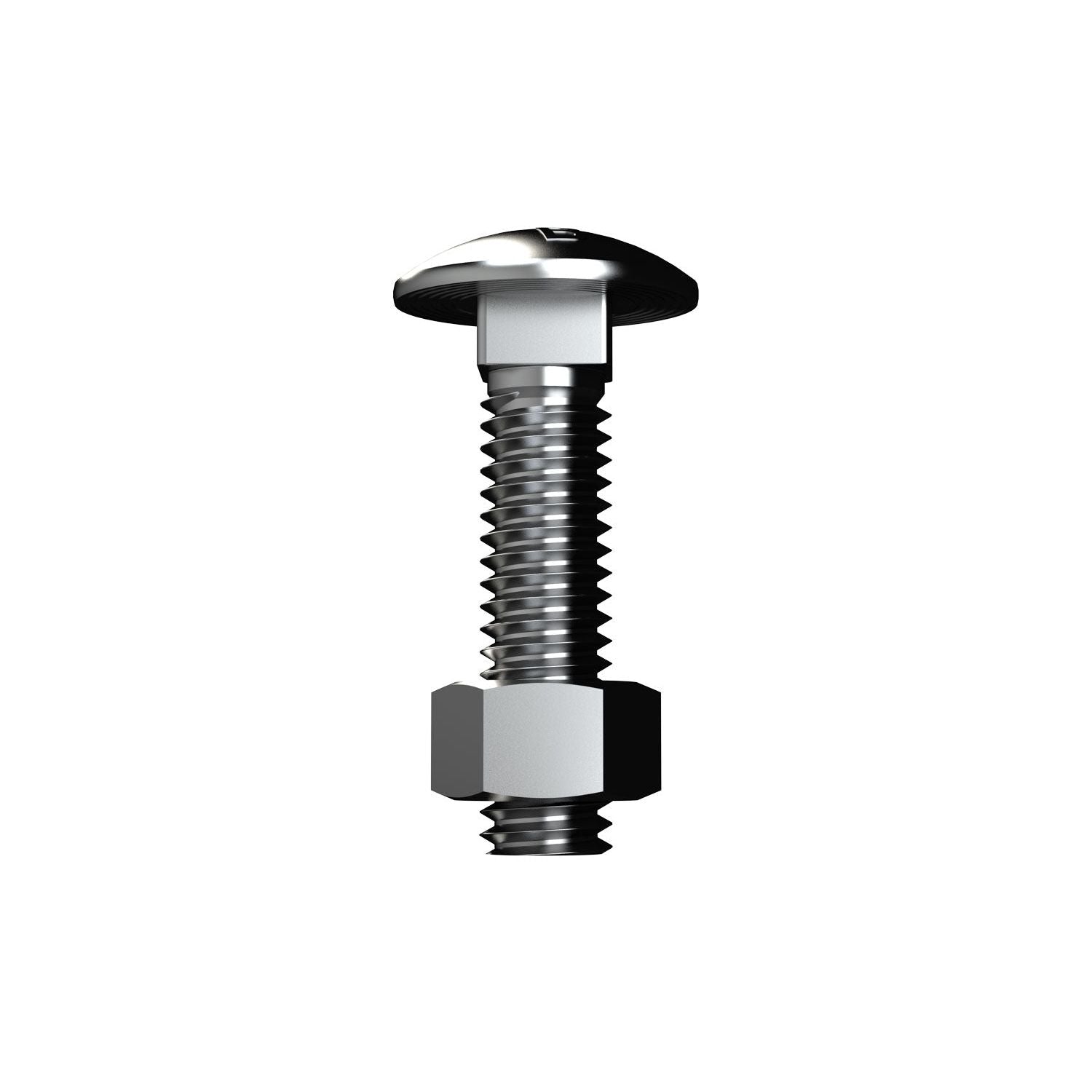 Bremick - Cup Head BSW Bolt & Nut Zinc 1/2" x 2" (Box of 25)