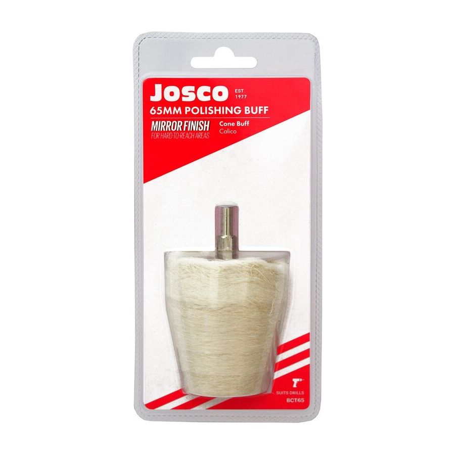 Josco - Polishing Cone 65 Calico 6.3 Spindle | BCT65
