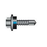 Bremick - Hex Head Self Drilling Screw B8 with Seal 12-14 x 20mm – Paperbark (Box of 500)