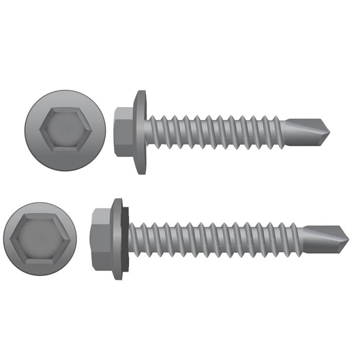Bremick - Hex Head Self Drilling Screw Class 4 with Seal 14-14 x 125mm (Box of 100)