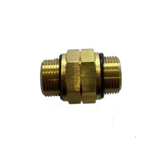 Hardie Hose - #27 Brass Hex Nipple M22 (Includes nut, thrust washers & o-rings) | BF-27-M22A