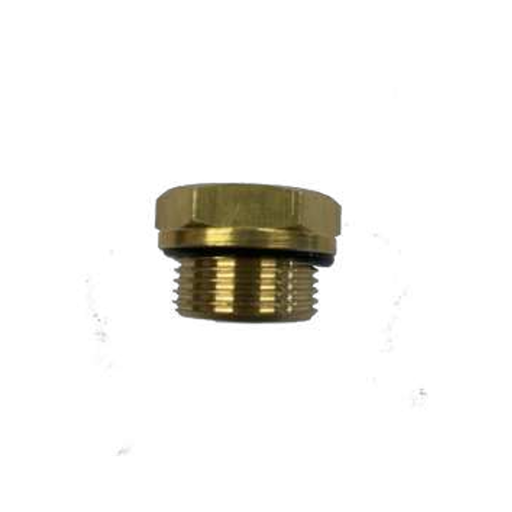 Hardie Hose - #64 Brass Hex Plug M16 (includes thrust washer o-ring) | BF-64-M16A