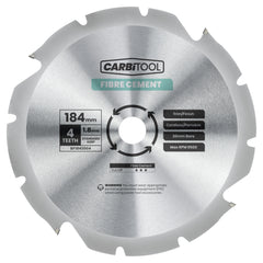Carbitool - Blade Circular Saw 4T Arbor 20mm Fibre Cement 184mm | BF1842004