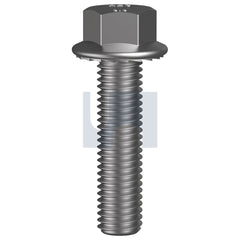 Hobsons - M10 x 40 - Serrated Flanged Hex Bolt - Zinc Plated - Class 8.8 | BF88ZCM100040