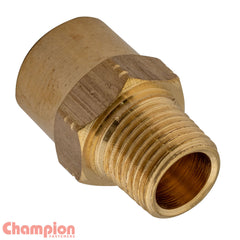 Champion - Gauge Adaptor Brass 1/8 BSP Male - NPT Female | BGA-02B02N