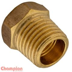 Champion - Gauge Adaptor Brass 1/4 NPT Male - 1/8 Female | BGA-04N02N