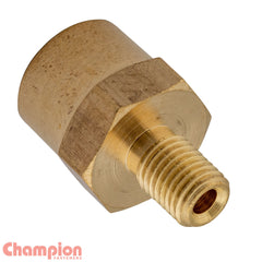 Champion - Gauge Adaptor Brass M6 x Male - 1/8 NPT Female | BGA-0607502N