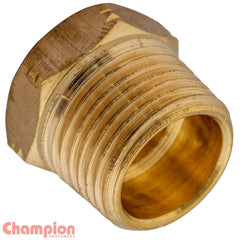 Champion - Gauge Adaptor Brass 3/8 NPT Male - 1/8 Female | BGA-06N02N