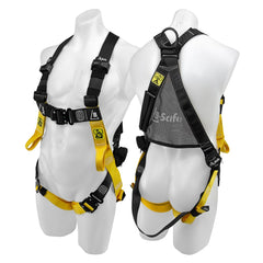 B-Safe - Harness Bsafe All Purpose Fall Arrest Small - Large PLUS Features 140KG Black Yellow | BH01120PLUS