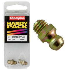 Champion - Grease Nipples - 1/4" - UNF - Straight | BH053